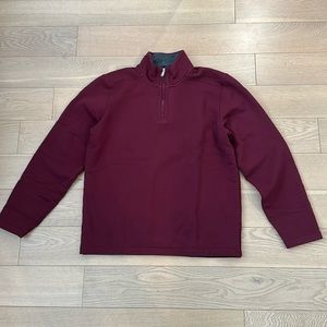 Bonobos Fleece Half Zip Pullover - Maroon - M